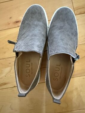 Gray Slip-On Sneakers